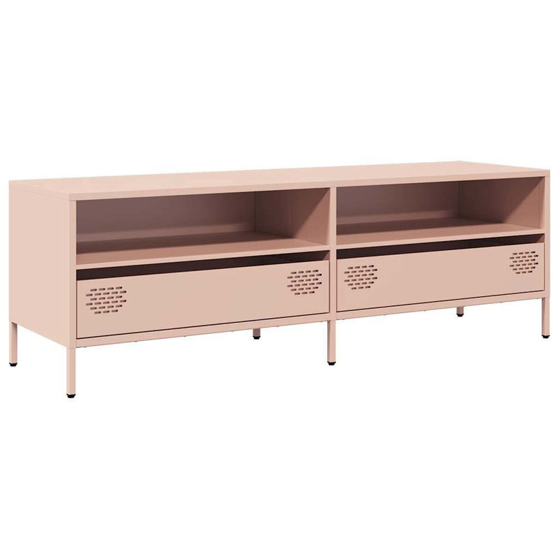 TV Cabinet Pink 135x39x43.5 cm Cold-rolled Steel