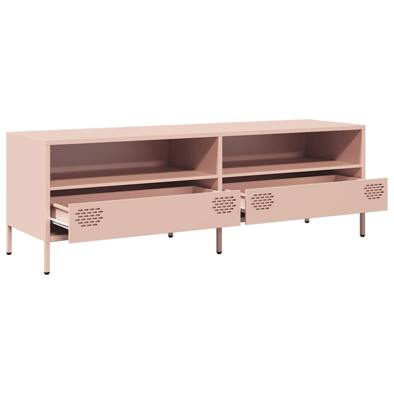 TV Cabinet Pink 135x39x43.5 cm Cold-rolled Steel