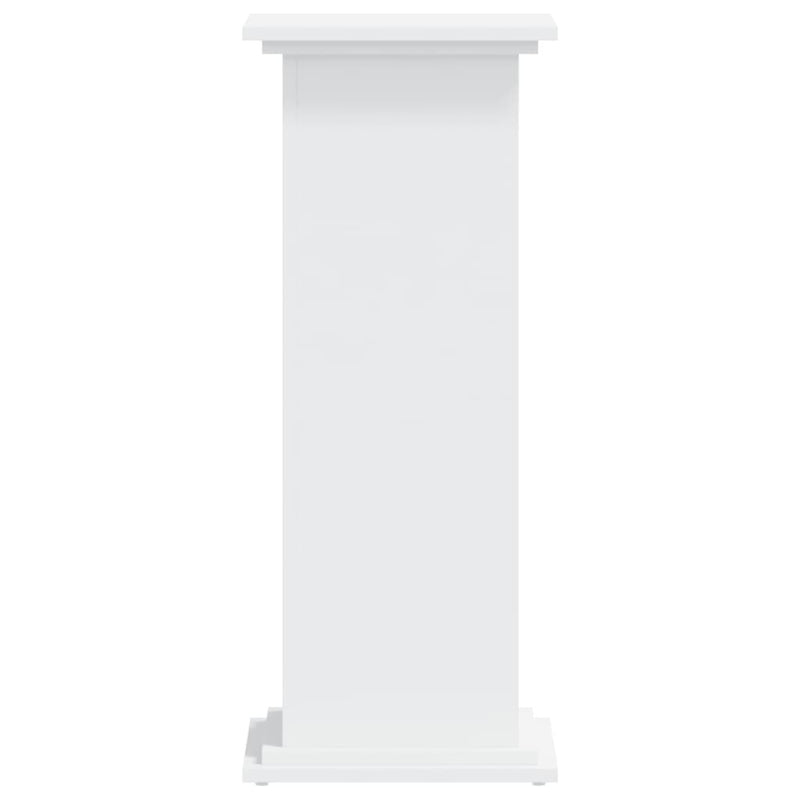 Plant Stand White 33x33x80 cm Engineered Wood