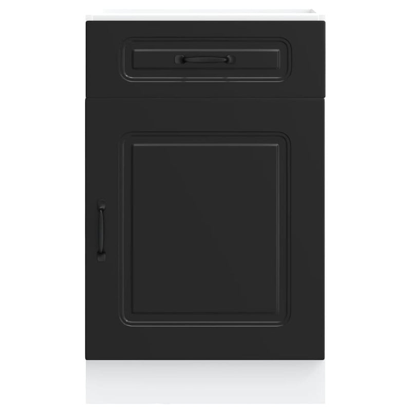 Kitchen Base Cabinet Kalmar Black Engineered Wood