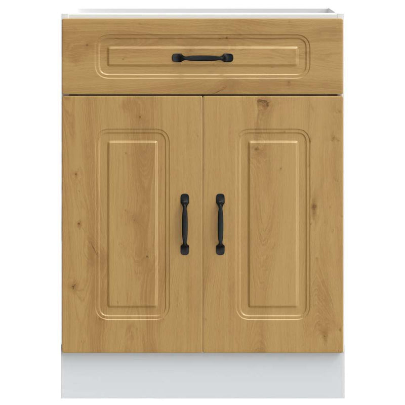 Kitchen Base Cabinet Kalmar Artisan Oak Engineered Wood