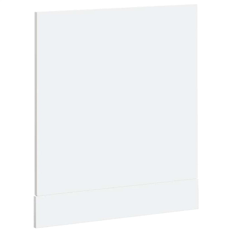 Dishwasher Panel?Kalmar?High Gloss White?60x1.5x67 cm Engineered Wood