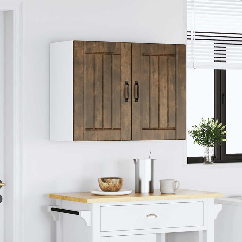 Kitchen Wall Cabinet Lucca Smoked Oak Engineered Wood