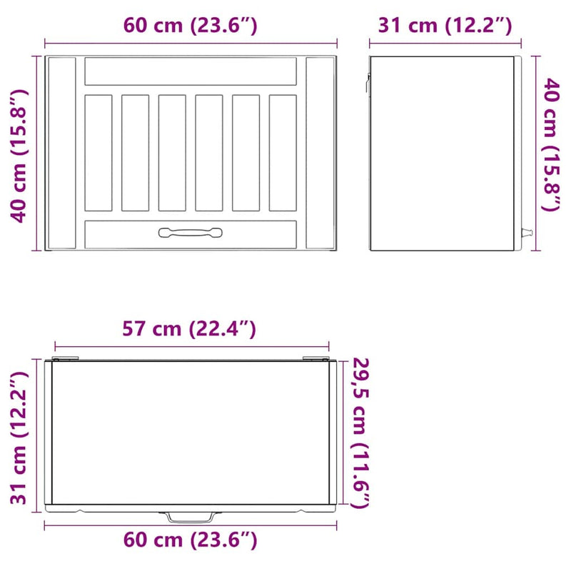 Kitchen Wall Cabinet Lucca Sonoma Oak Engineered Wood