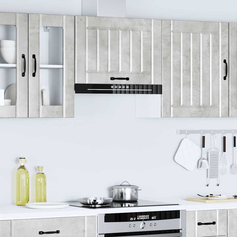 Kitchen Wall Cabinet Lucca Concrete Grey Engineered Wood