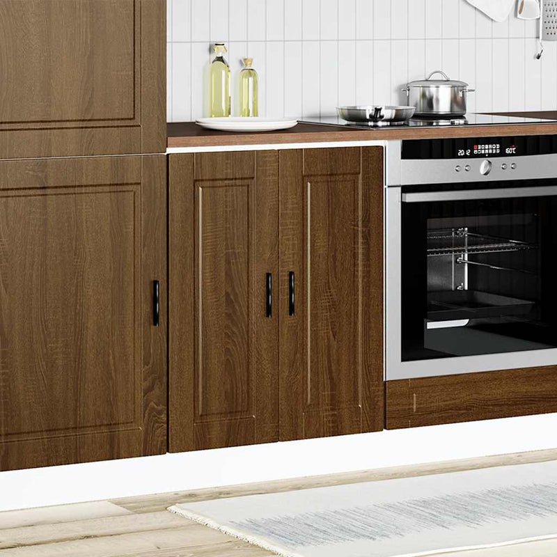 Kitchen Base Cabinet?Porto Brown Oak Engineered Wood