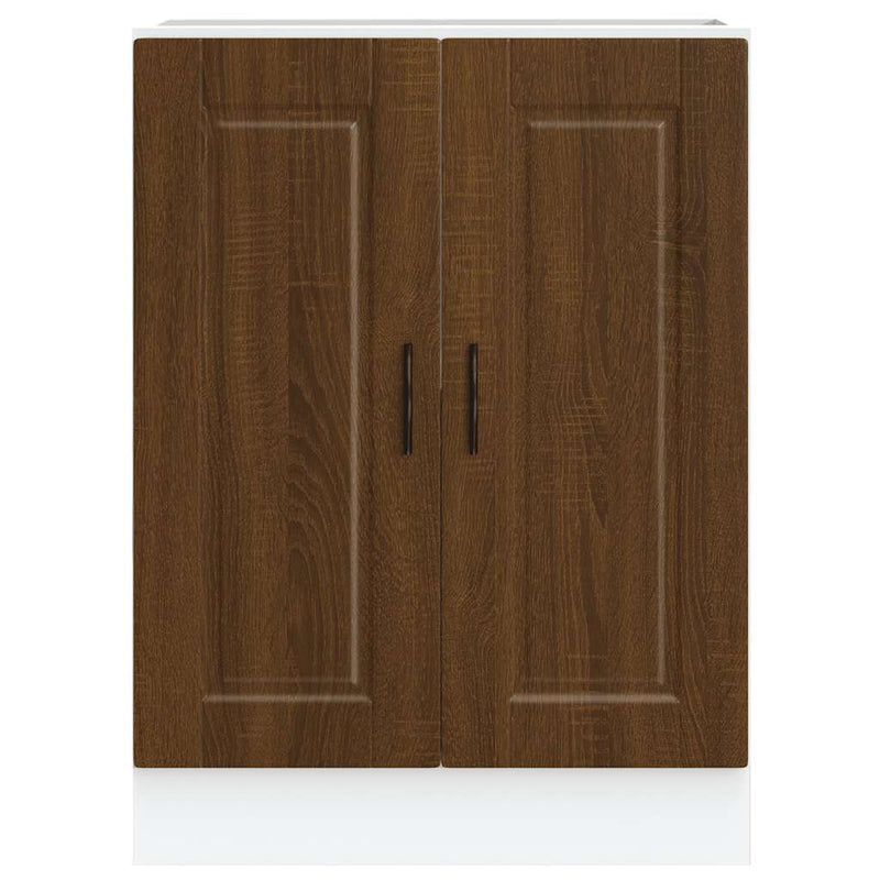 Kitchen Base Cabinet?Porto Brown Oak Engineered Wood