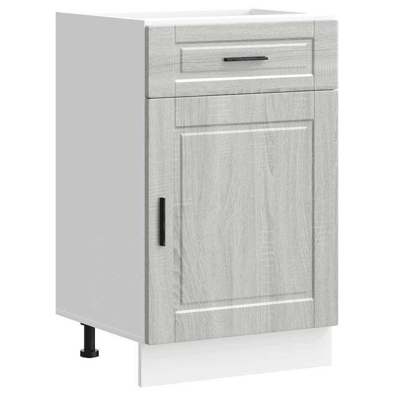 Kitchen Base Cabinet?Porto Grey Sonoma Engineered Wood