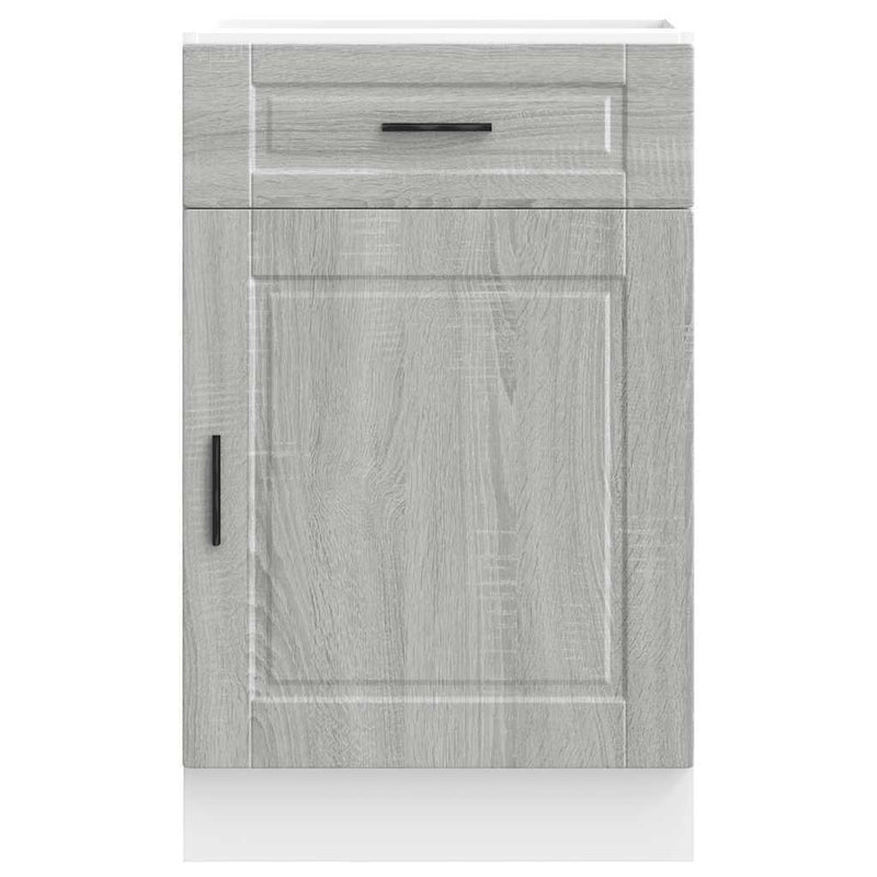 Kitchen Base Cabinet?Porto Grey Sonoma Engineered Wood