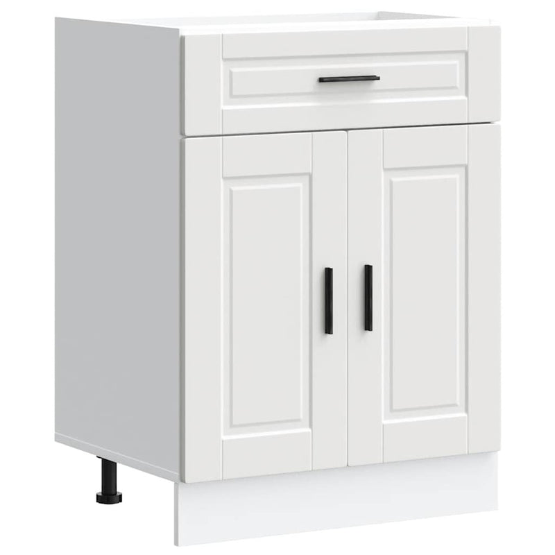 Kitchen Base Cabinet?Porto White Engineered Wood