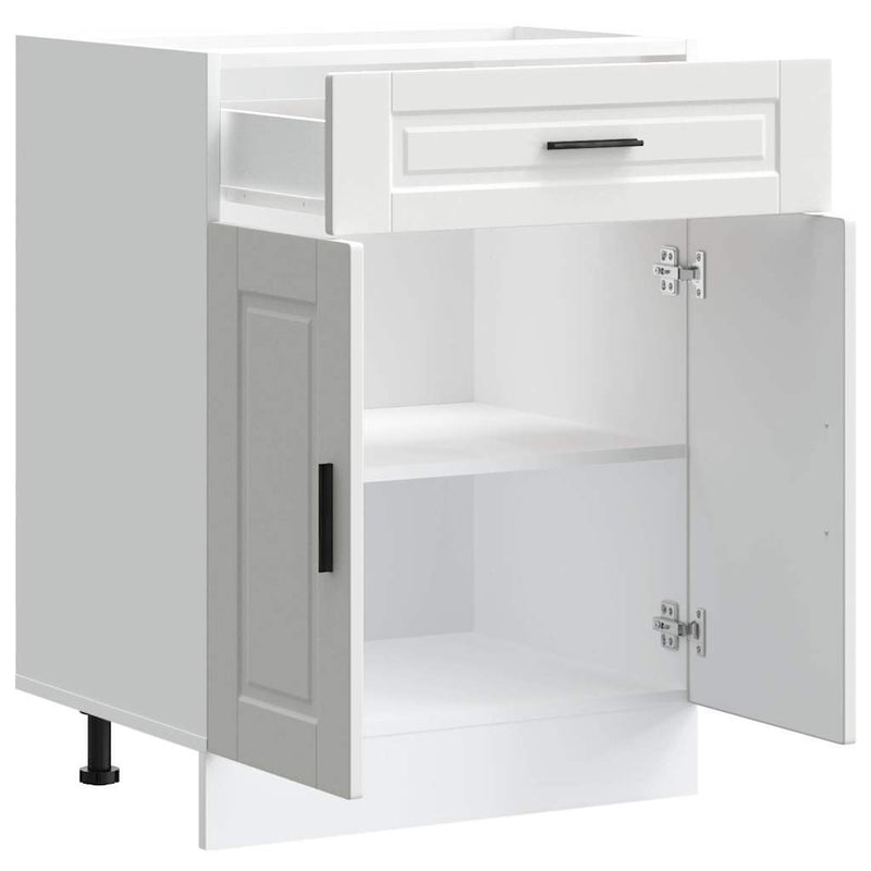 Kitchen Base Cabinet?Porto White Engineered Wood