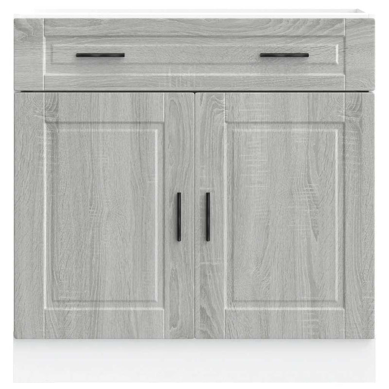 Kitchen Base Cabinet?Porto Grey Sonoma Engineered Wood