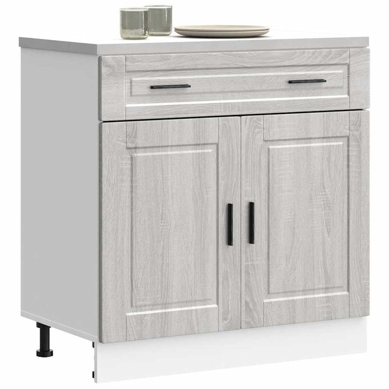 Kitchen Base Cabinet?Porto Grey Sonoma Engineered Wood