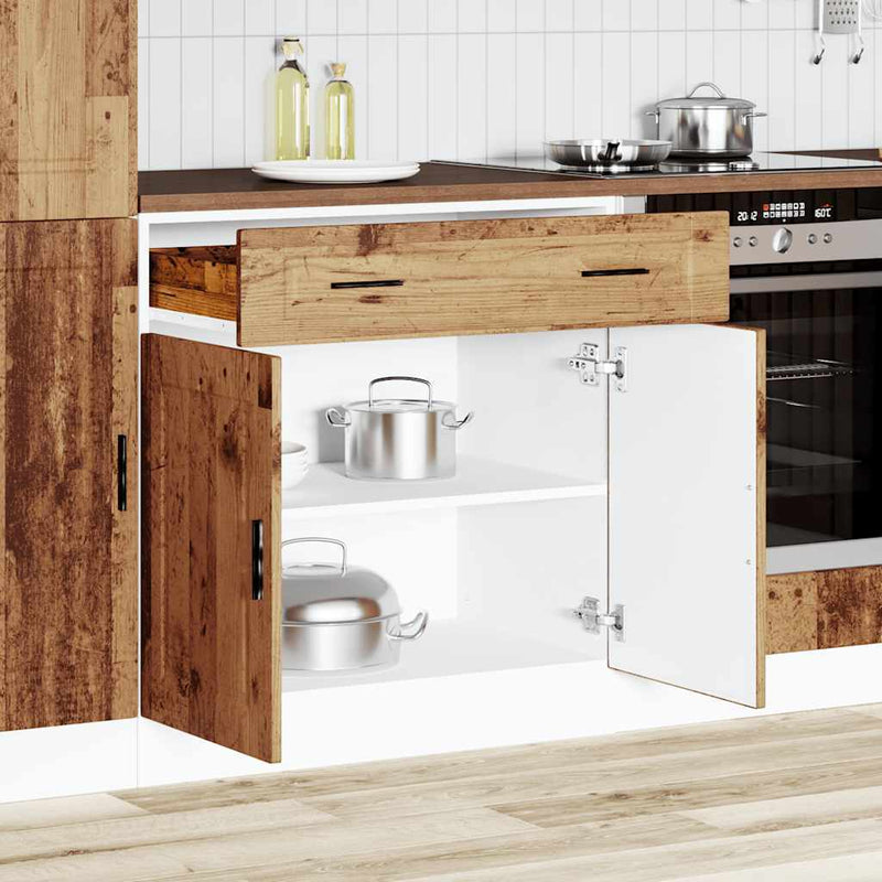 Kitchen Base Cabinet?Porto Old Wood Engineered Wood