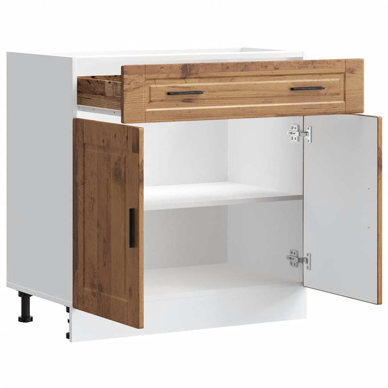 Kitchen Base Cabinet?Porto Old Wood Engineered Wood