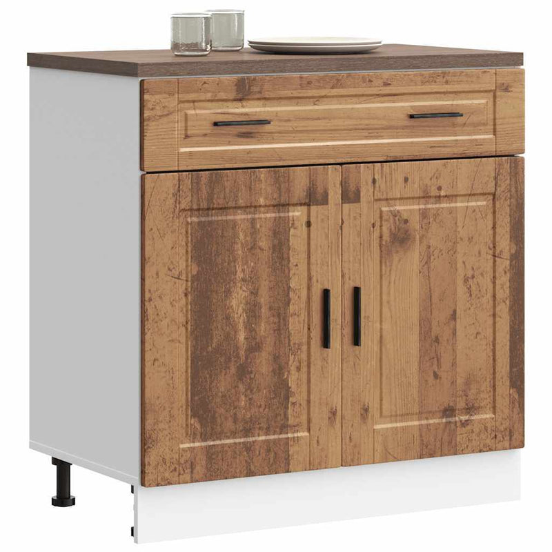 Kitchen Base Cabinet?Porto Old Wood Engineered Wood