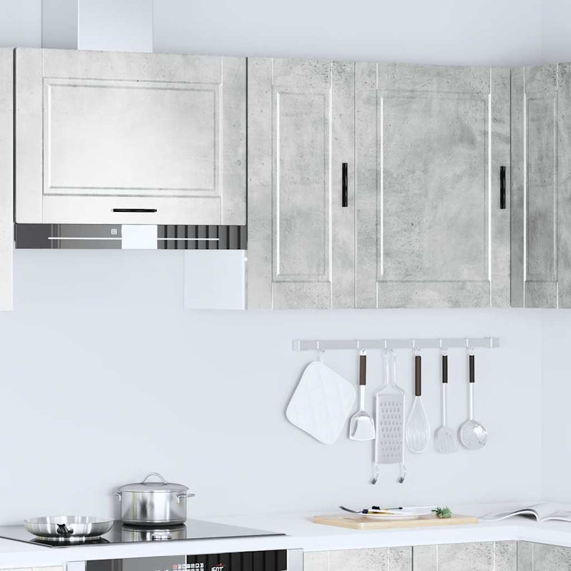 Kitchen Wall Cabinet?Porto Concrete Grey Engineered Wood