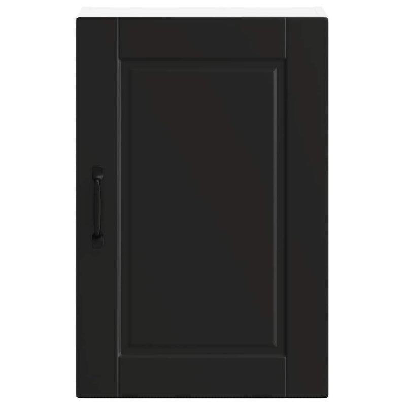 Kitchen Wall Cabinet?Porto Black Engineered Wood