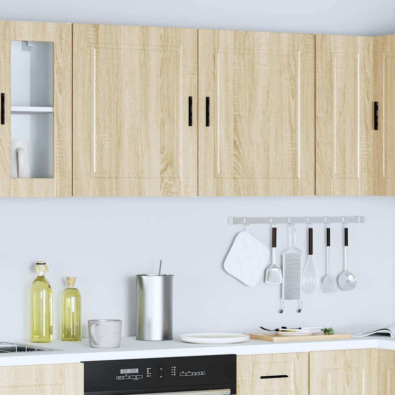 Kitchen Wall Cabinets 2 pcs?Porto Sonoma Oak Engineered Wood