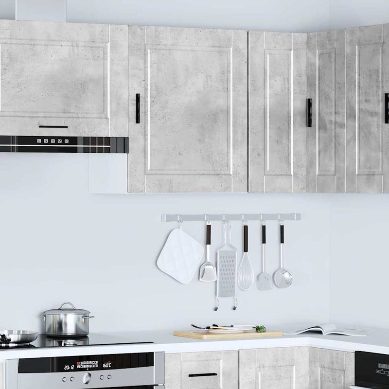 Kitchen Wall Cabinet?Porto Concrete Grey Engineered Wood