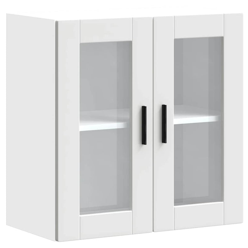 Kitchen Wall Cabinet with Glass Door Porto White