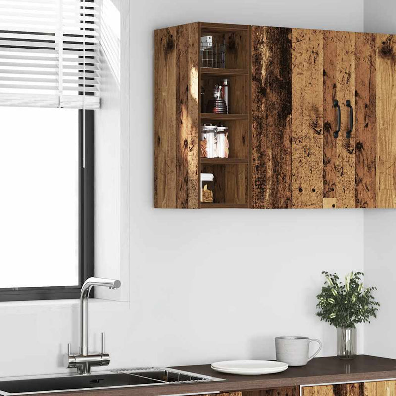 Hanging Cabinet Old Wood 20x29.5x60 cm Engineered Wood