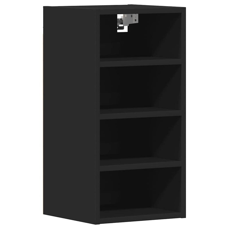 Hanging Cabinet Black 30x29.5x60 cm Engineered Wood