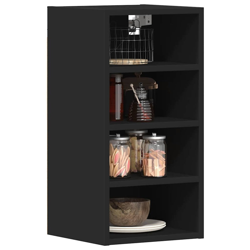 Hanging Cabinet Black 30x29.5x60 cm Engineered Wood