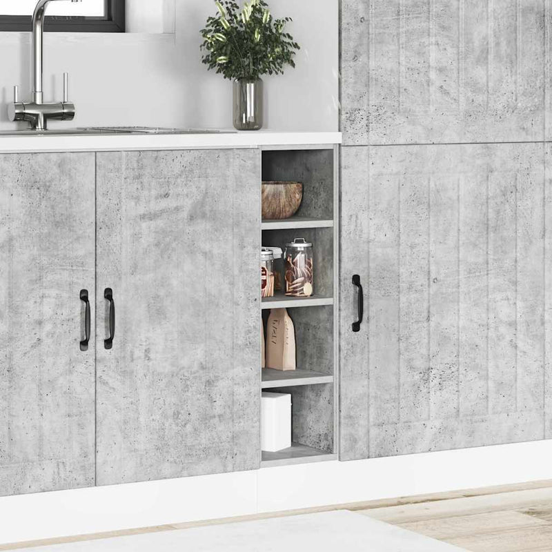 Bottom Cabinet Concrete Grey 20x44,5x81,5 cm Engineered Wood