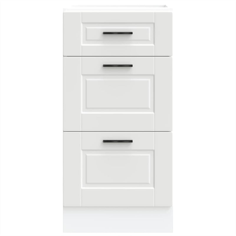 Kitchen Base Cabinet Porto White Engineered Wood