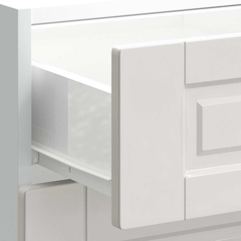 Kitchen Base Cabinet Porto High Gloss White Engineered Wood