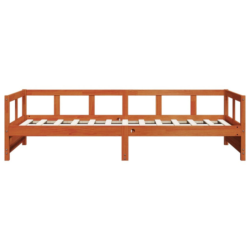 Daybed without Mattress Wax Brown 90x200 cm Solid Wood Pine