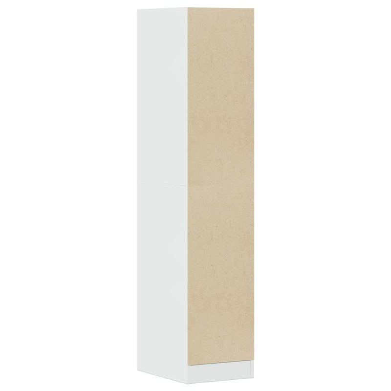 Apothecary Cabinet High Gloss White 30x41x144.5 cm Engineered Wood