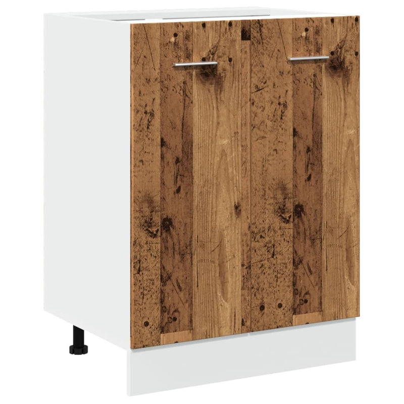 Bottom Cabinet Old Wood 60x46x81.5 cm Engineered Wood