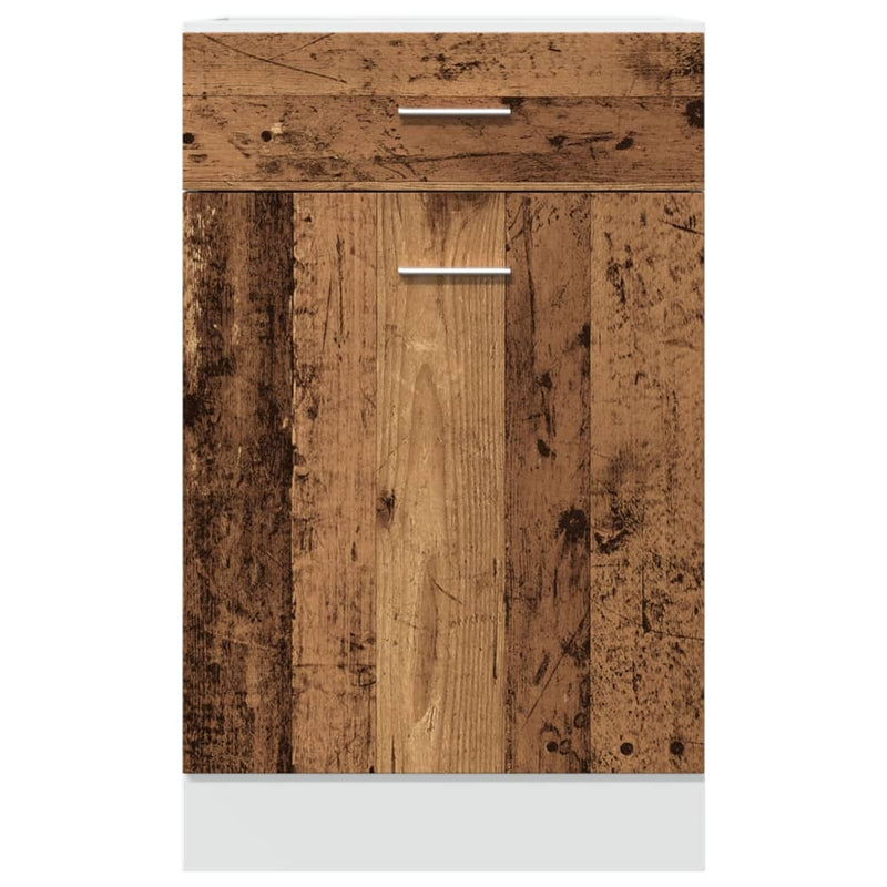 Drawer Bottom Cabinet Old Wood 50x46x81.5 cm Engineered Wood