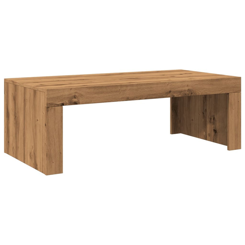 Coffee Table Artisan Oak 102x50x35 cm Engineered Wood