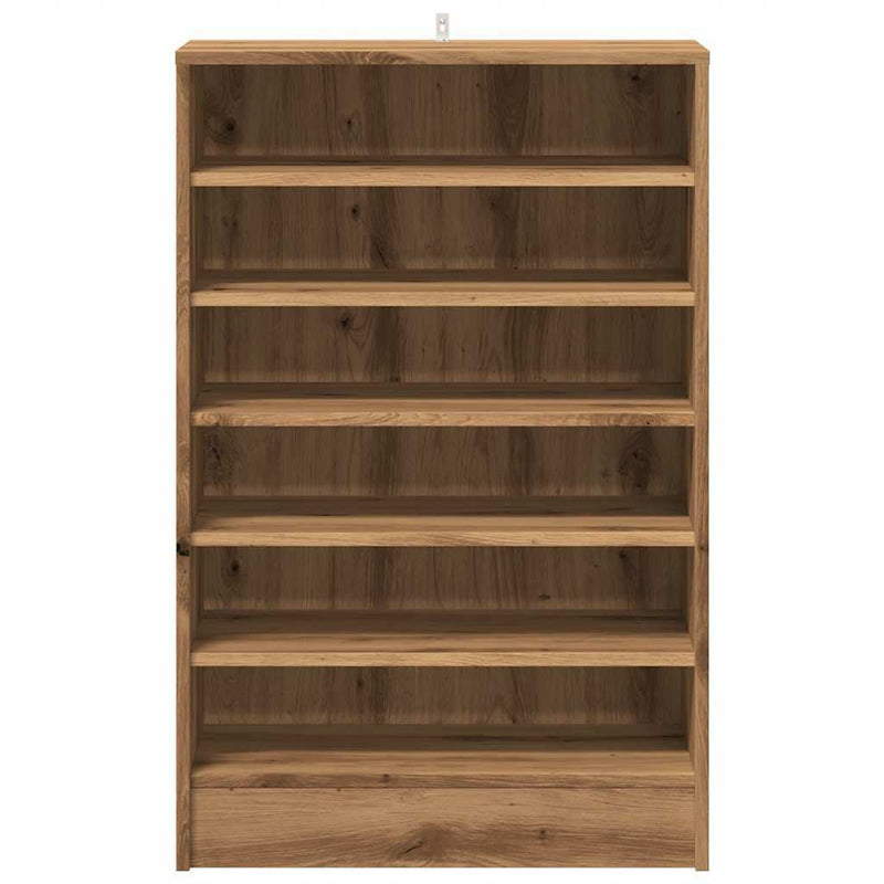 Shoe Cabinet Artisan Oak 60x35x92 cm Engineered Wood