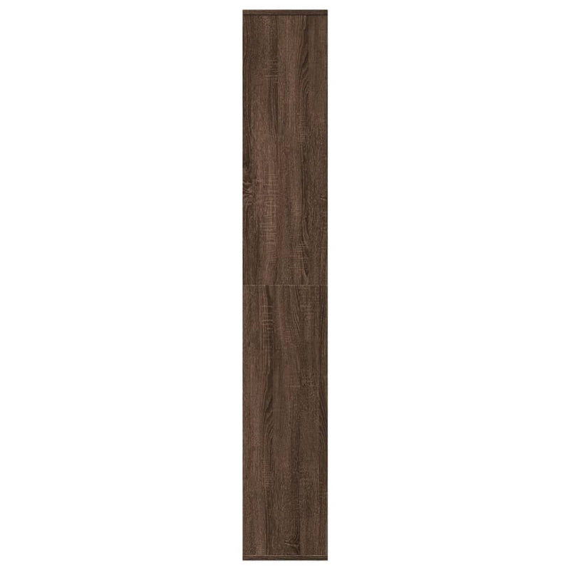 Room Divider Bookcase Brown Oak 67x25x161.5 cm Engineered Wood