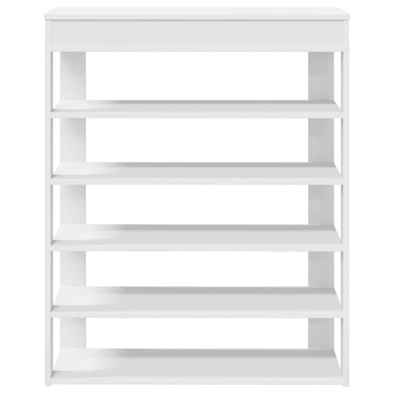 Shoe Rack White 80x30x98 cm Engineered Wood