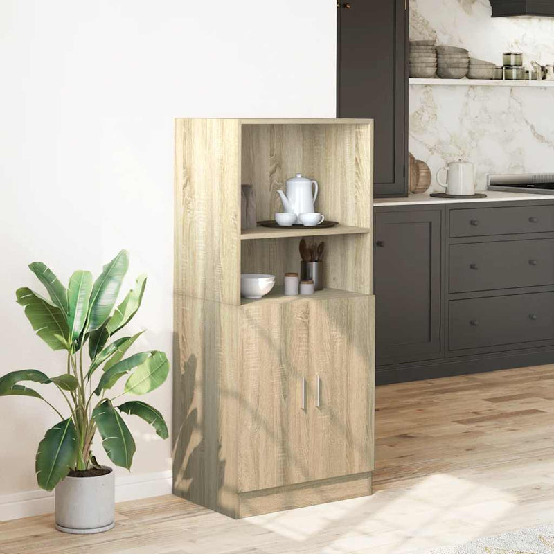 Kitchen Cabinet Sonoma Oak 57x41.5x131.5 cm Engineered Wood