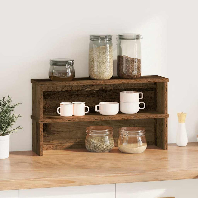 Kitchen Racks Stackable 2 pcs Old Wood 50x15x16 cm