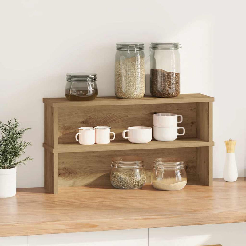 Kitchen Racks Stackable 2 pcs Artisan Oak 50x15x16 cm