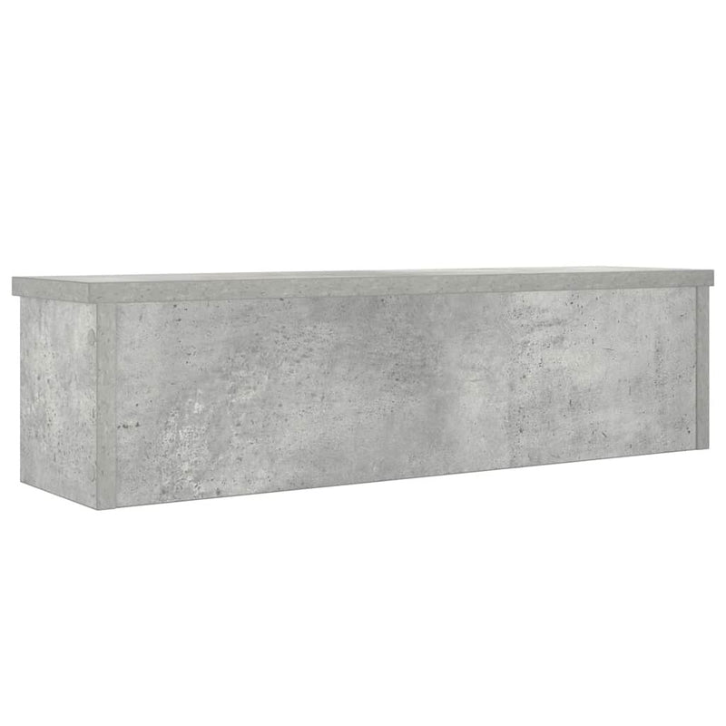 Kitchen Rack Stackable Concrete Grey 60x15x16 cm Engineered Wood