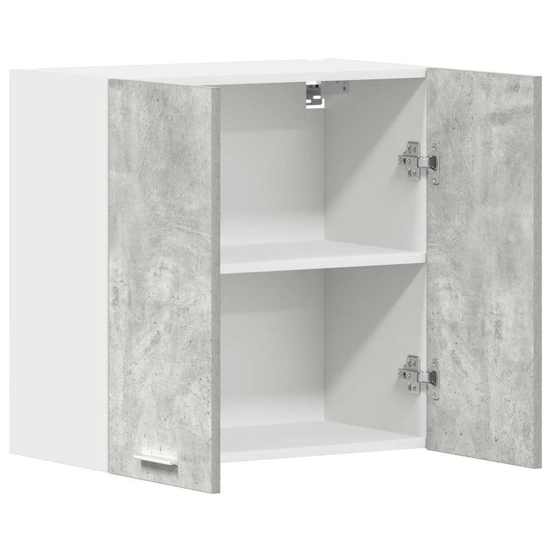 Kitchen Wall Cabinet?Concrete Grey?60x31x60 cm Engineered Wood