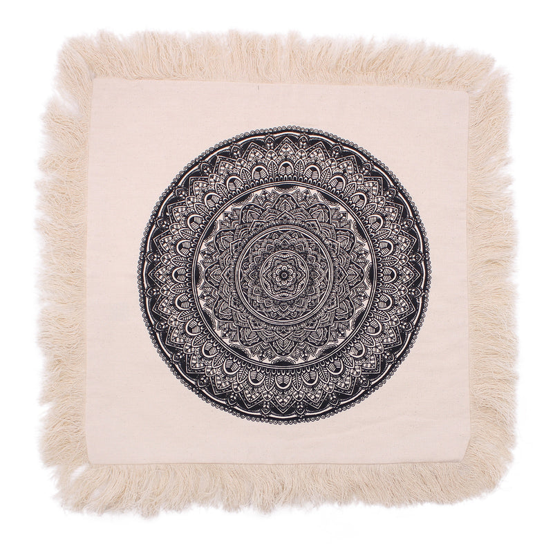 Traditional Mandala  Cushion Cover - 45x45cm - black - Per case: 1 Piece