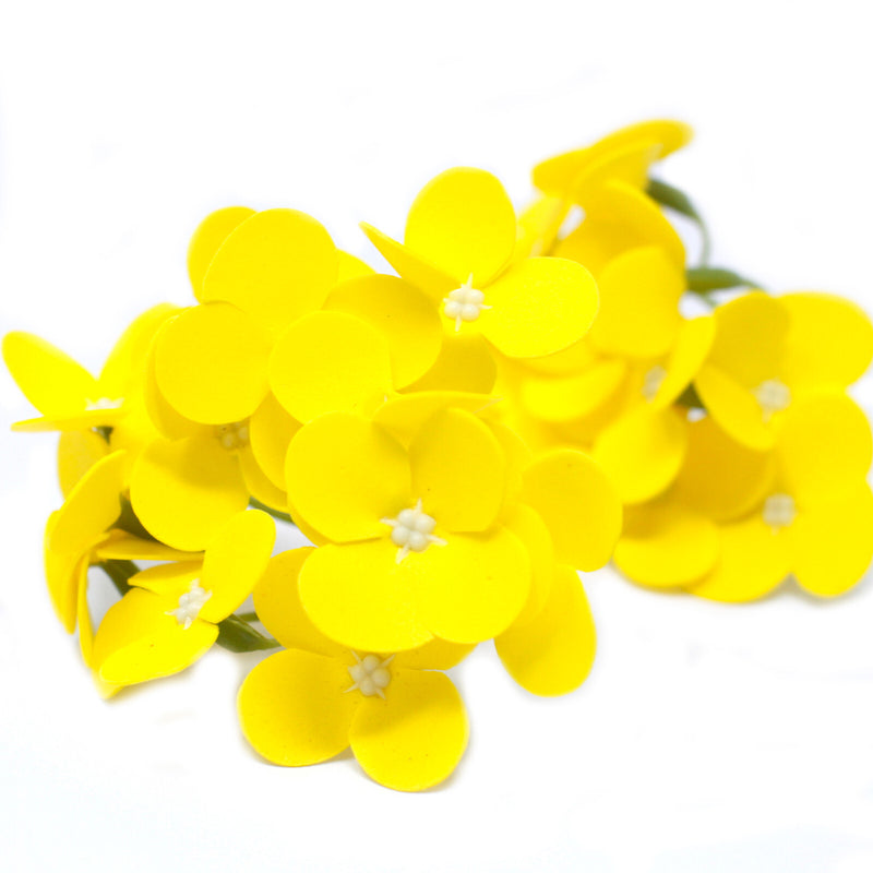 Craft Soap Flowers - Hyacinth Bean - Yellow - Per case: 10 Piece