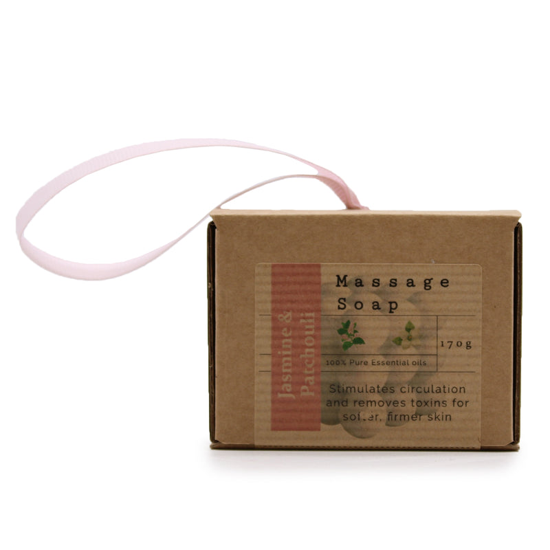 Boxed Single Massage Soaps - Jasmine & Patchouli - Per case: 1 Piece