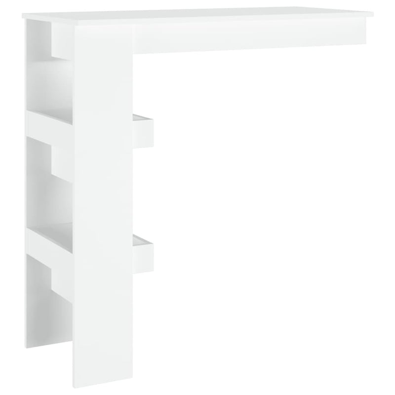 Wall Bar Table White 102x45x103.5 cm Engineered Wood