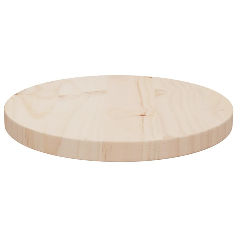 Table Top 30x2.5 cm Solid Wood Pine