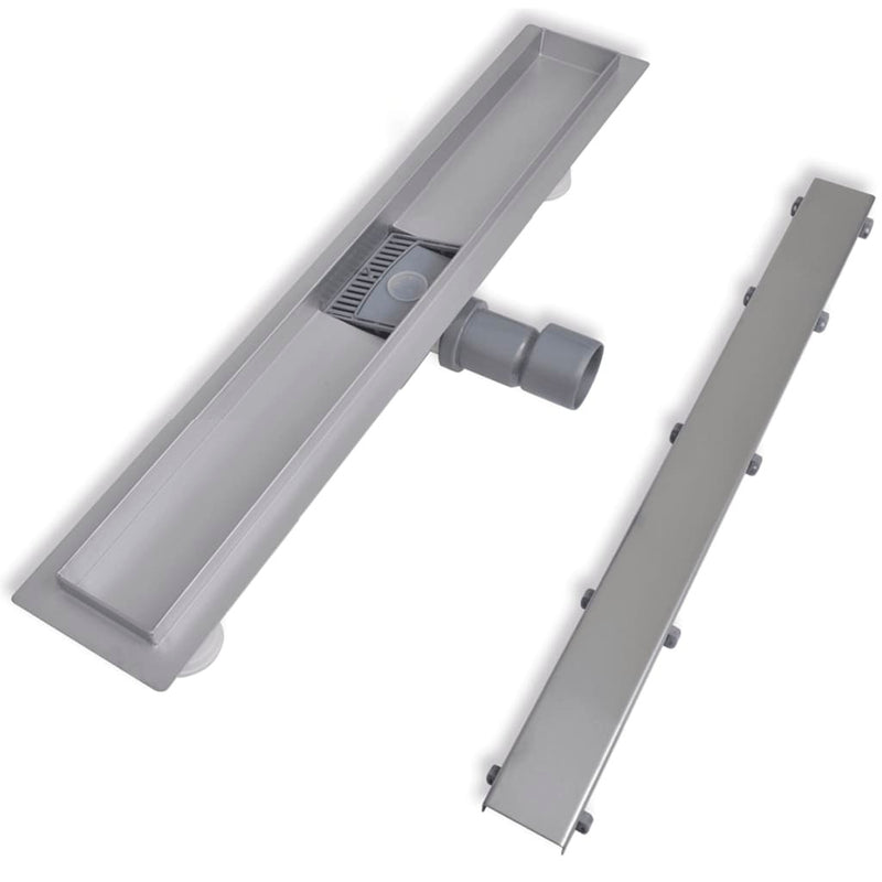 Stainless Steel Linear Shower Floor Drain 640 x 110 mm